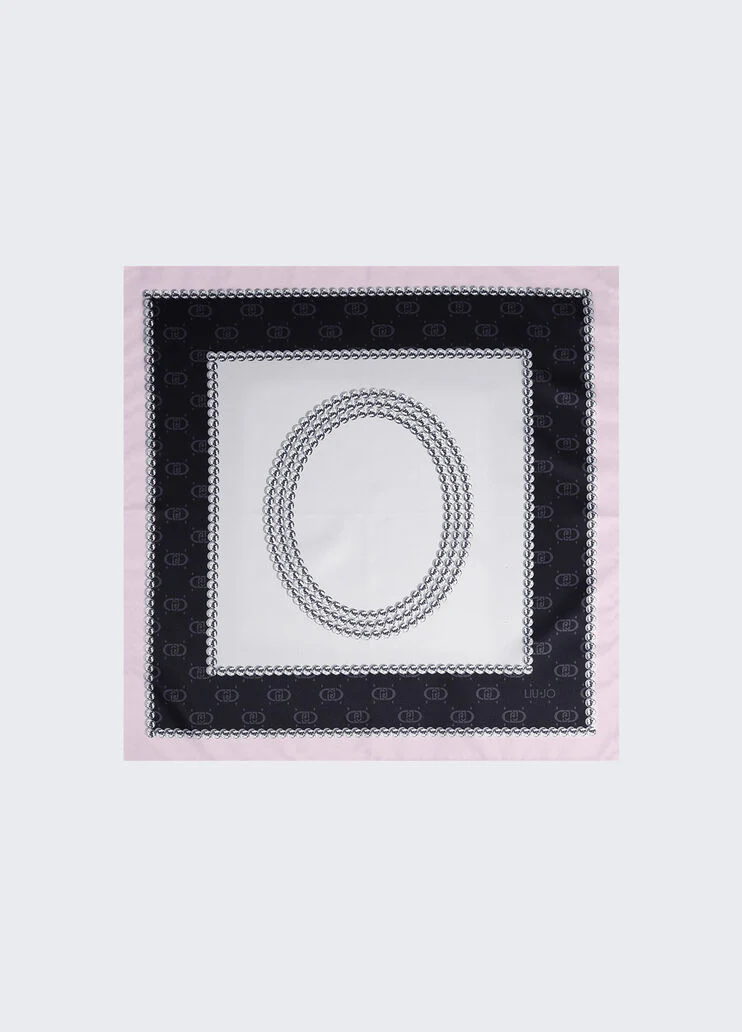 Black letter O foulard