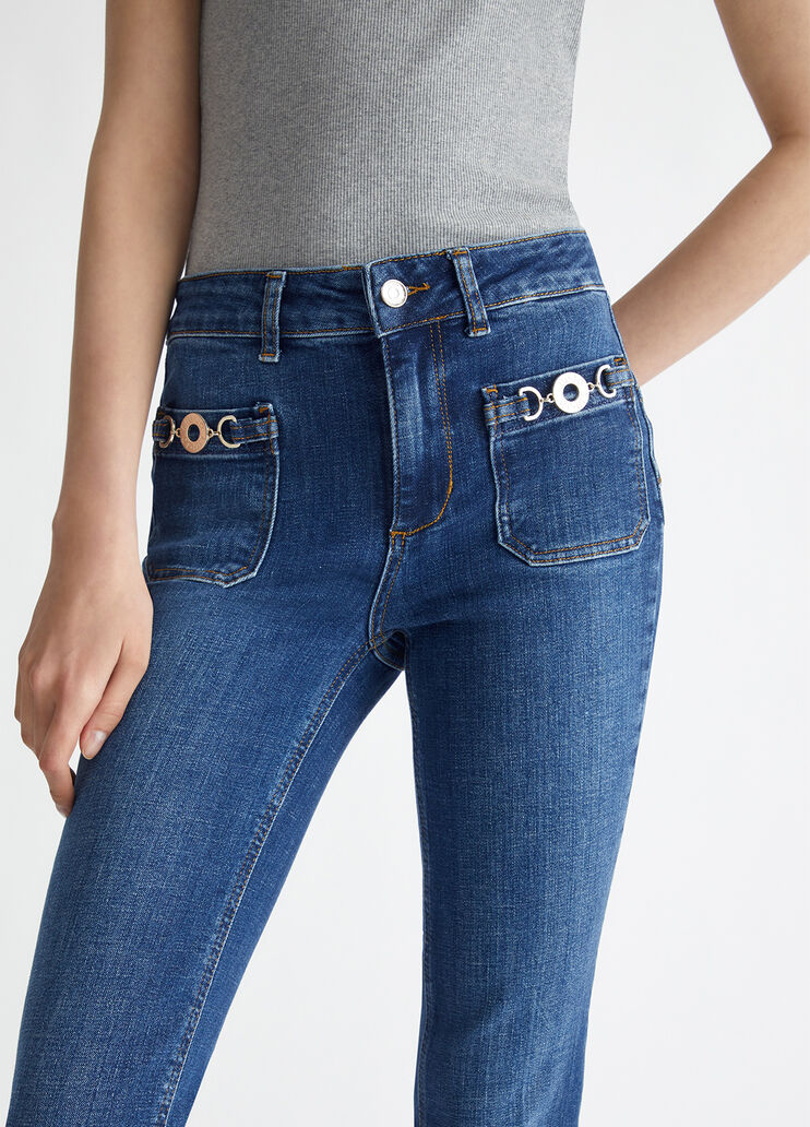 Stretch bootcut jeans