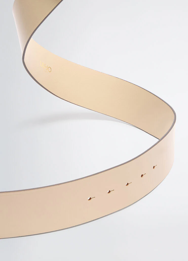 Leather bustier belt