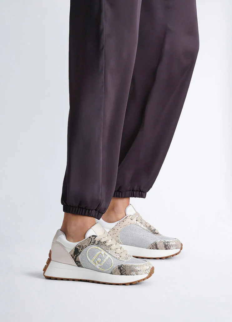 Sneakers with animal-print details