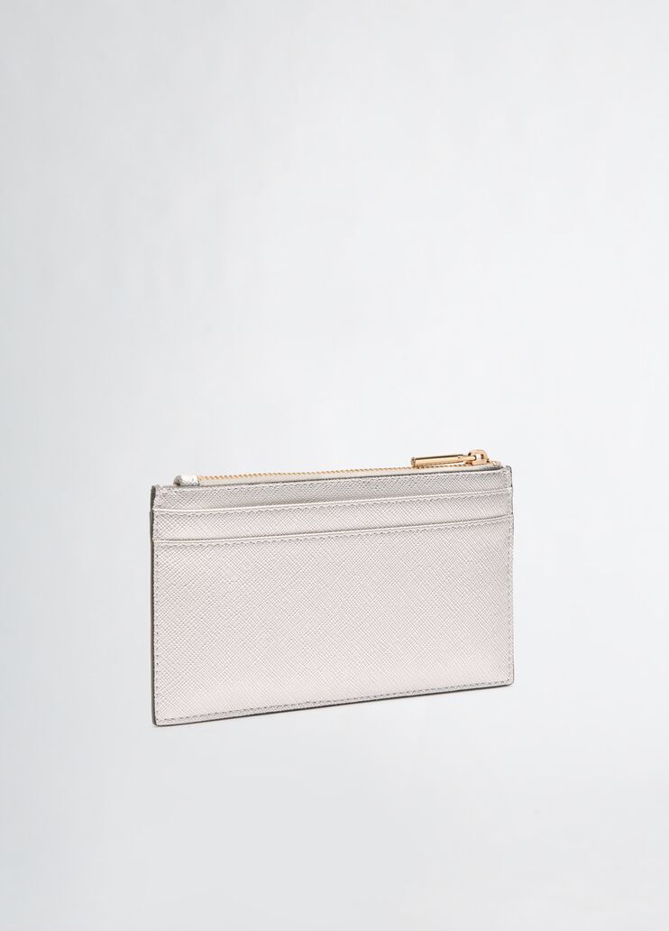 Card holder with zip
