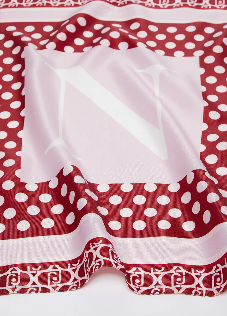Red letter N foulard