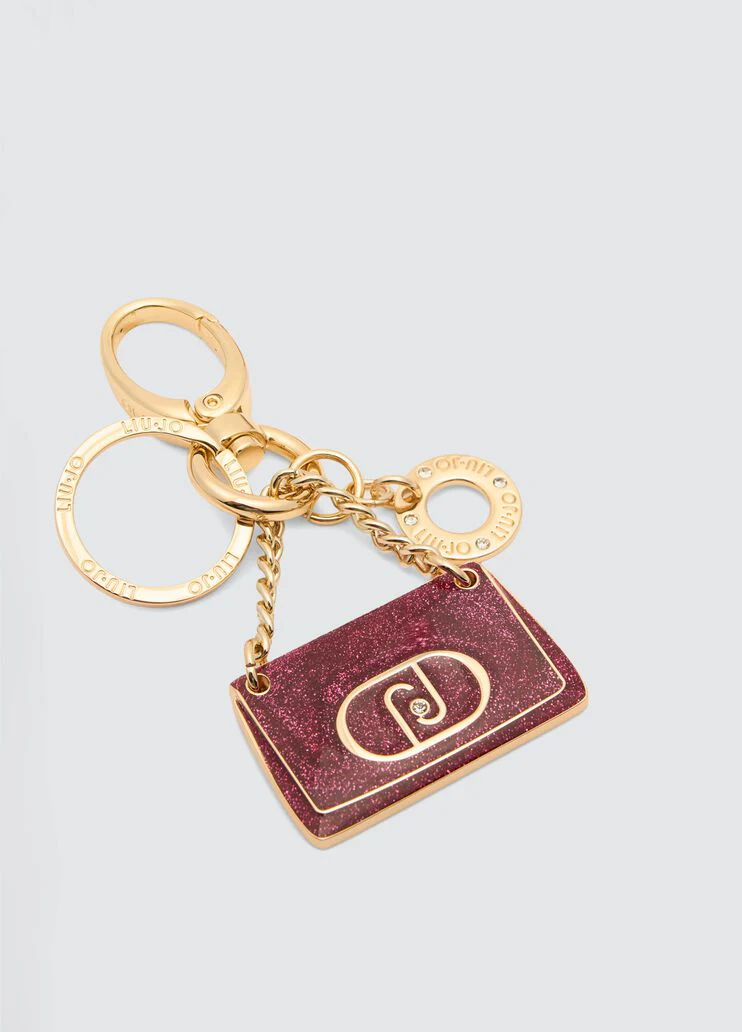 Pink bag keyring