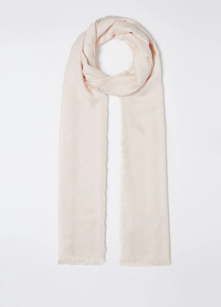 Stole with jacquard logo