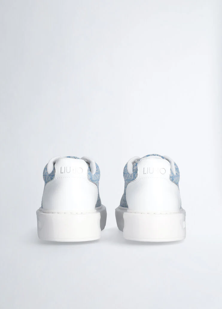 Monogram leather sneakers