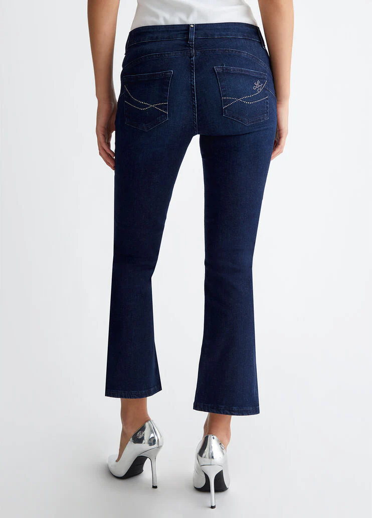 Bootcut bottom up jeans