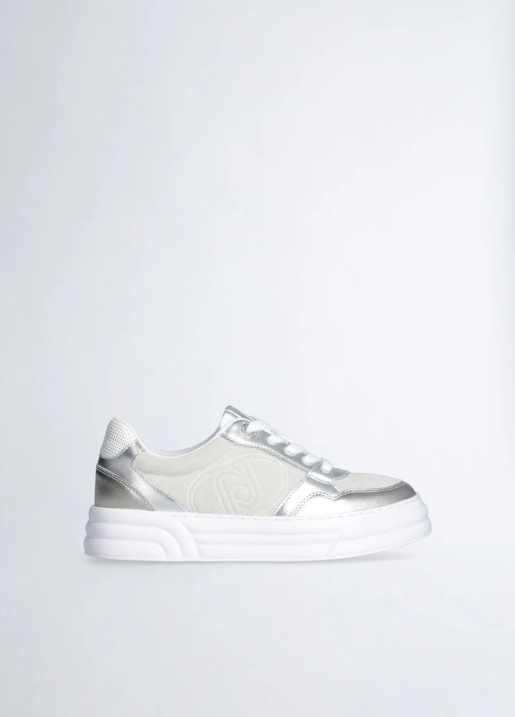 White suede sneakers