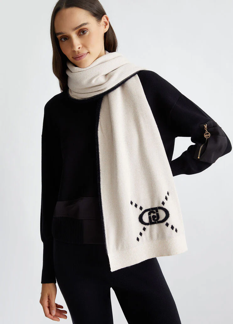 Scarf with logo