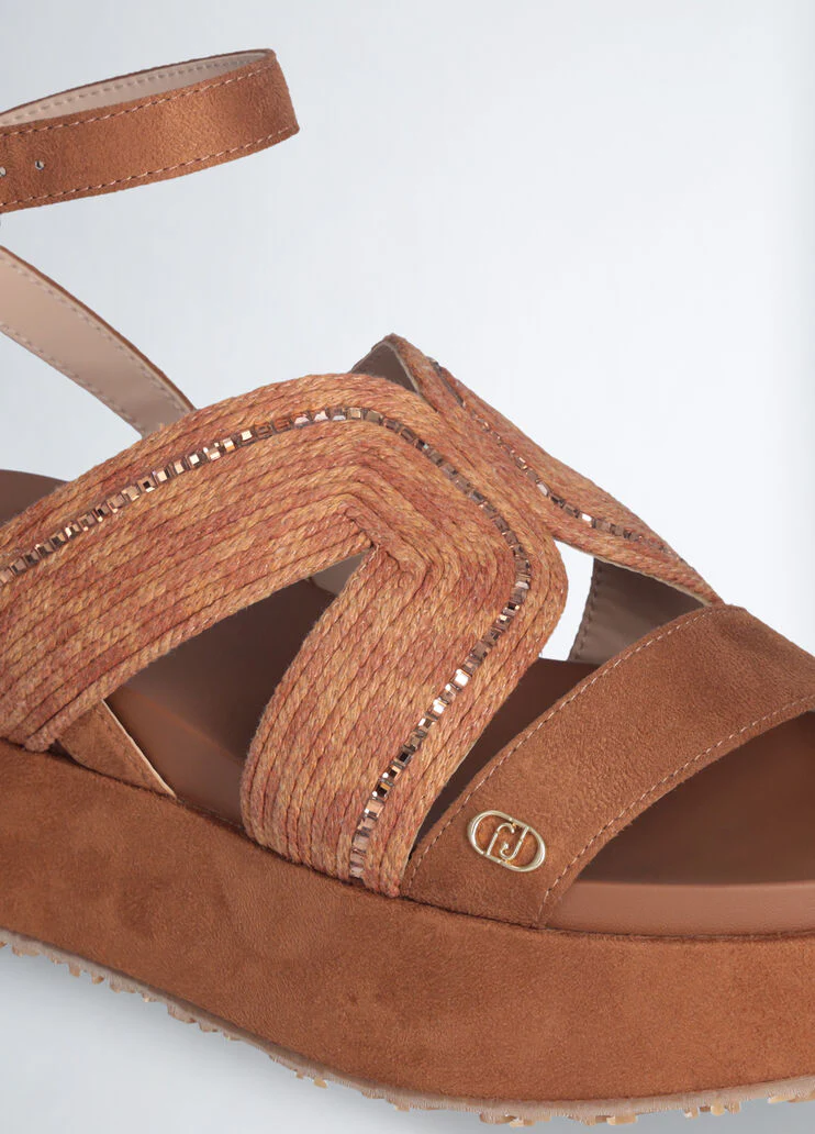 Rope platform sandals