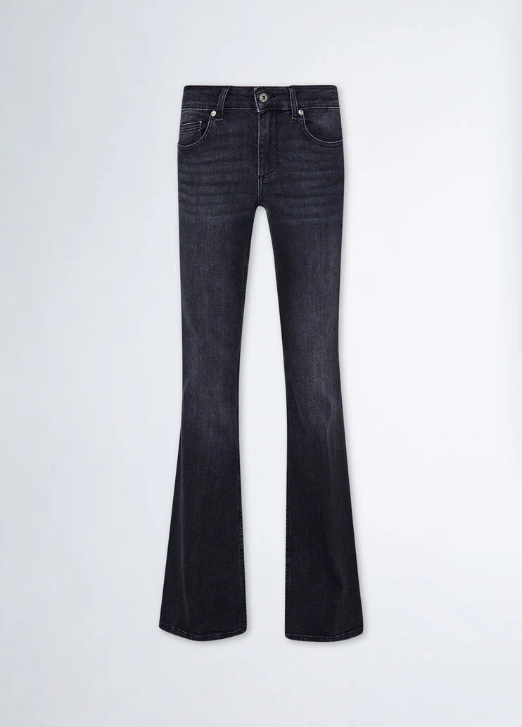 Stretch flared jeans