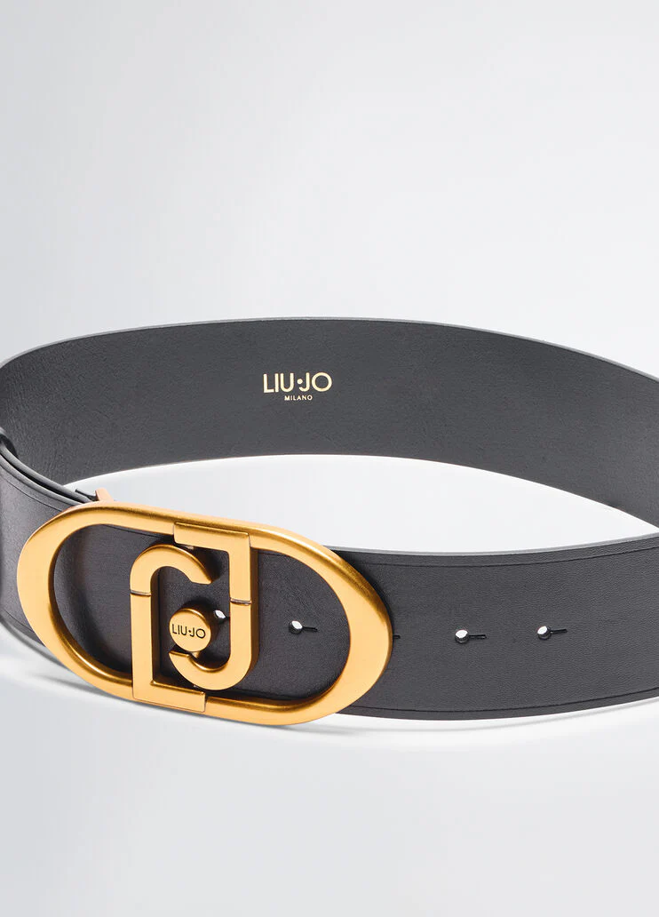 Leather bustier belt