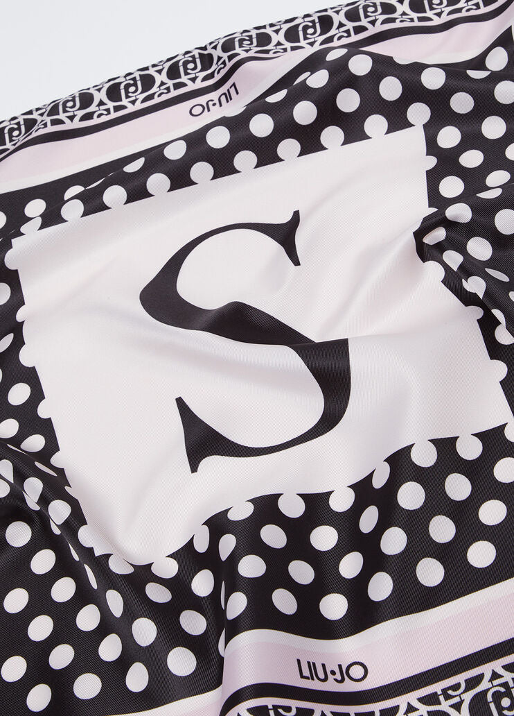 Black letter S foulard