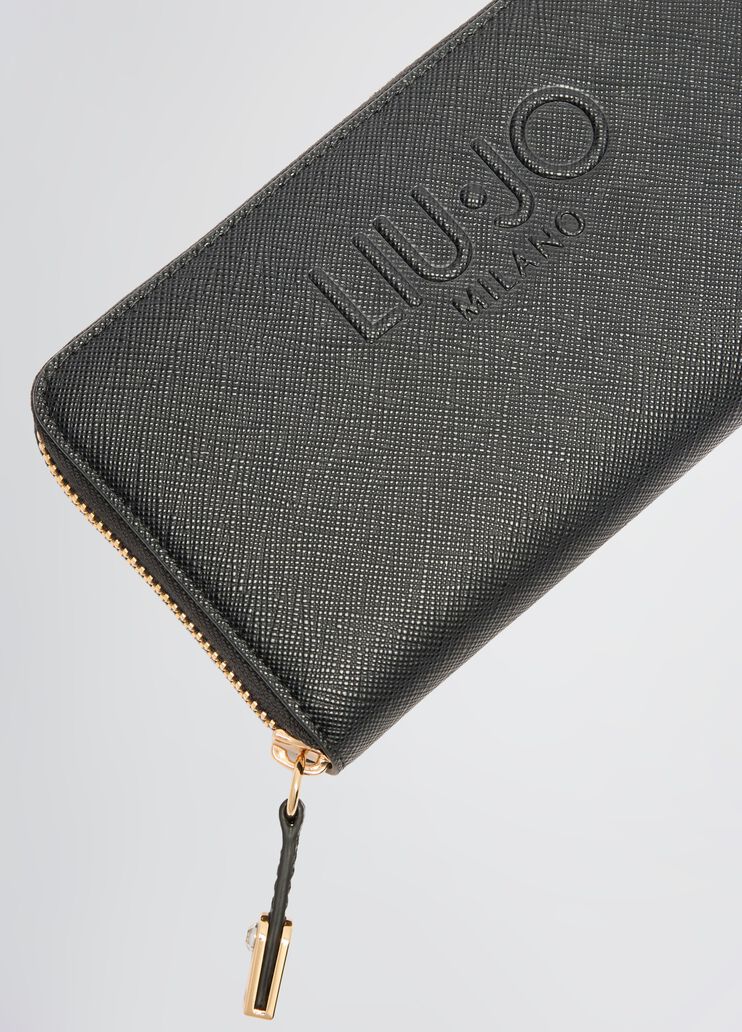Large zip-around purse