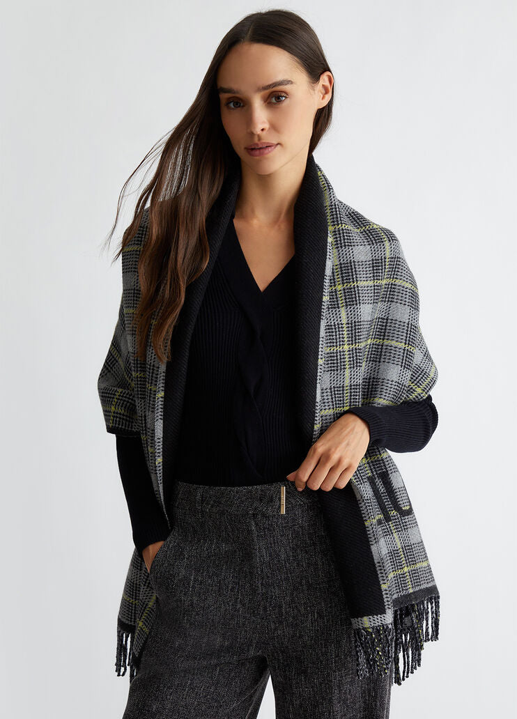 Glen plaid stole