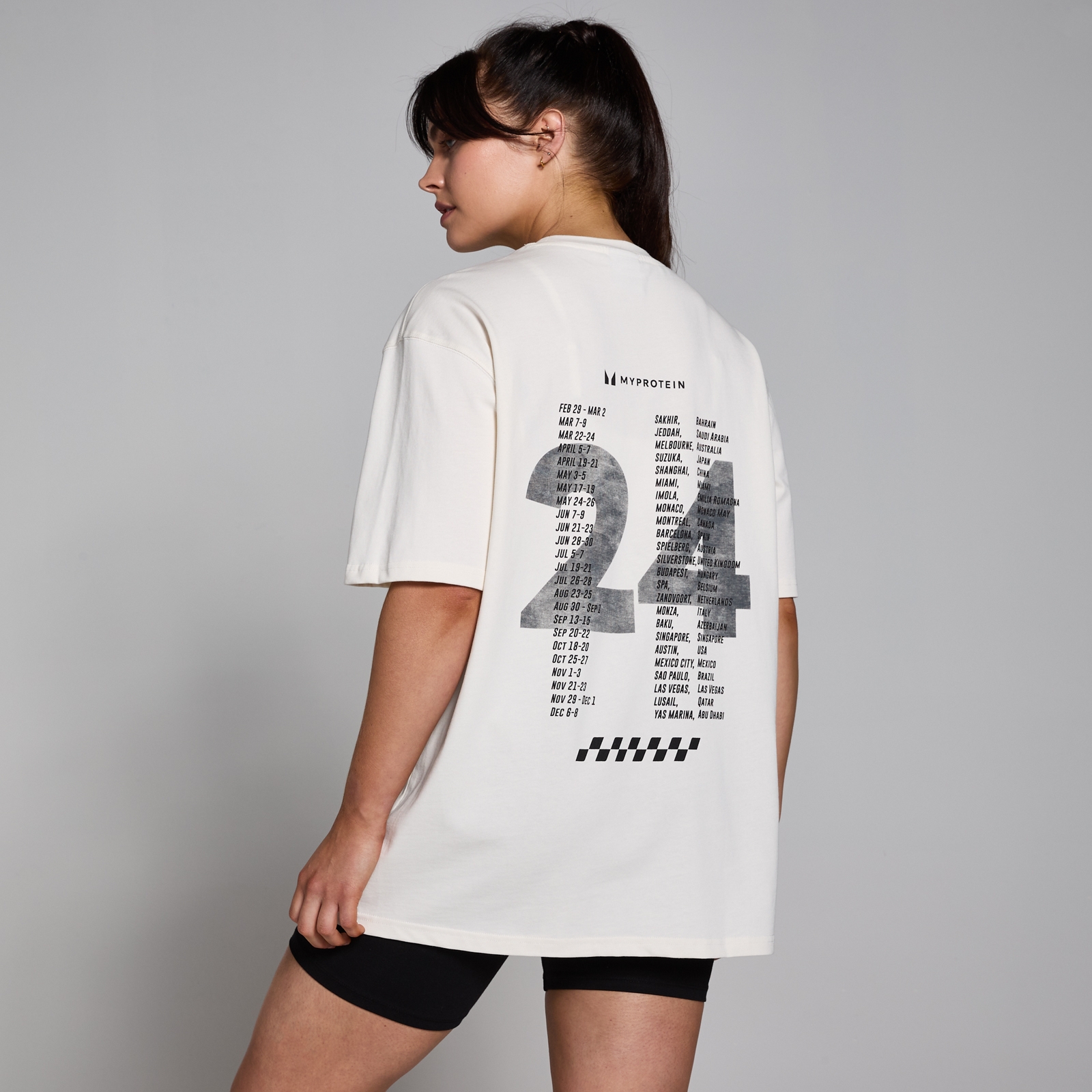 MP Women��s Race Day Graphic T-Shirt - Natural Cream