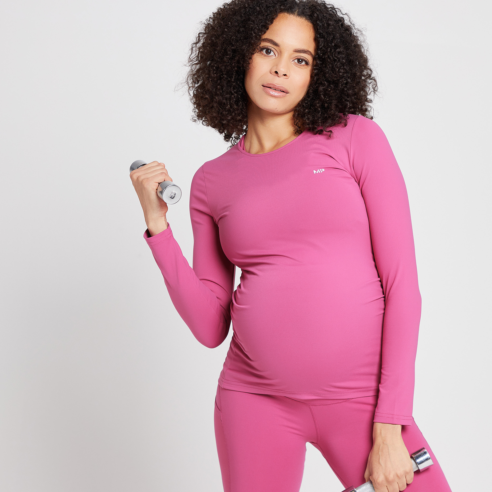 MP Women's Power Maternity Long Sleeve Top - Dust Blue