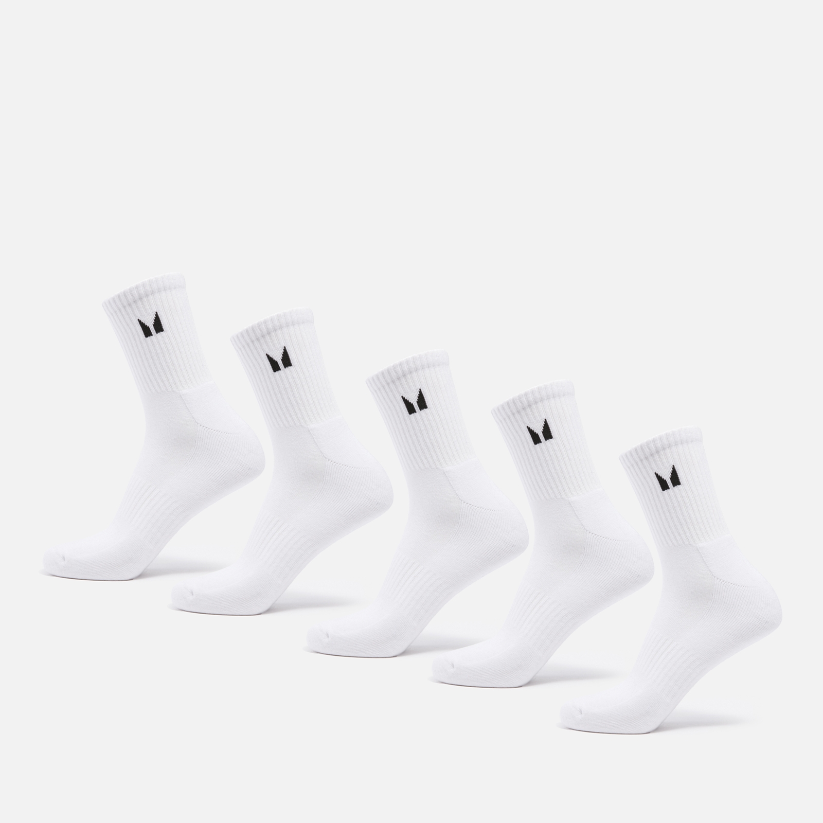 MP Unisex Crew Socks (5 Pack) - White