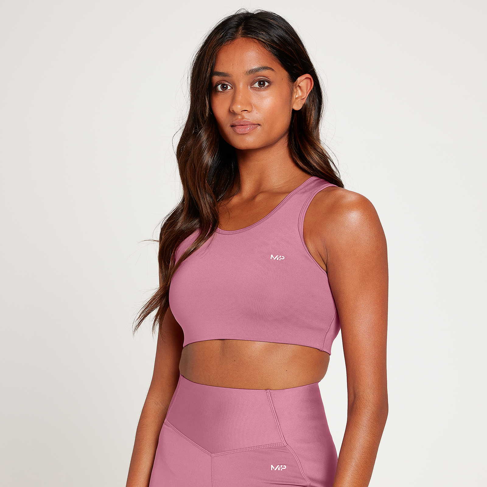 MP Women's Sculpt Laser Cut Sports Bra - Mauve