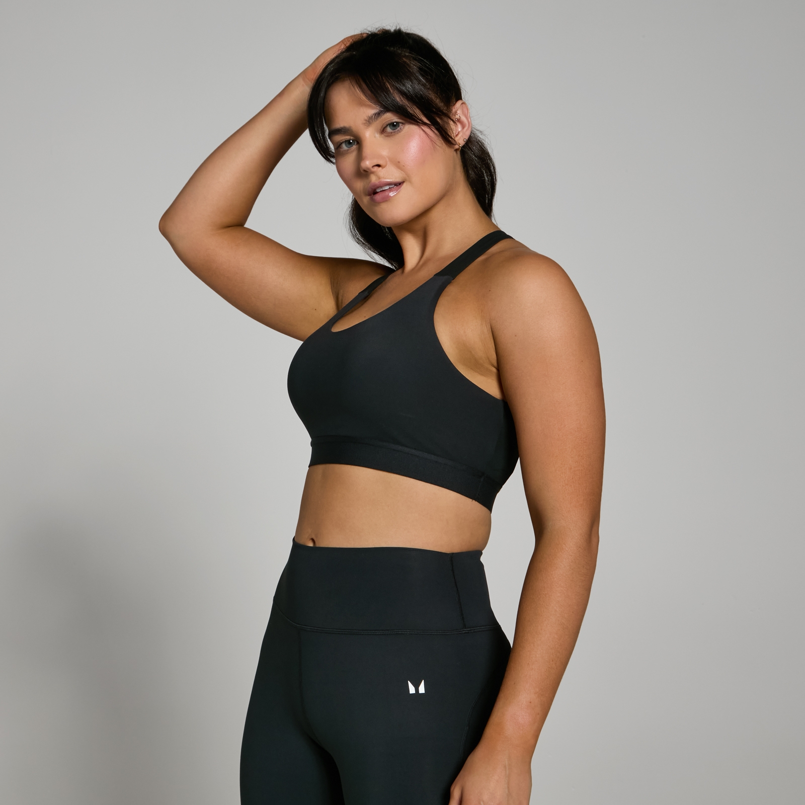 MP Women's Power Cross Back Sports Bra - Black