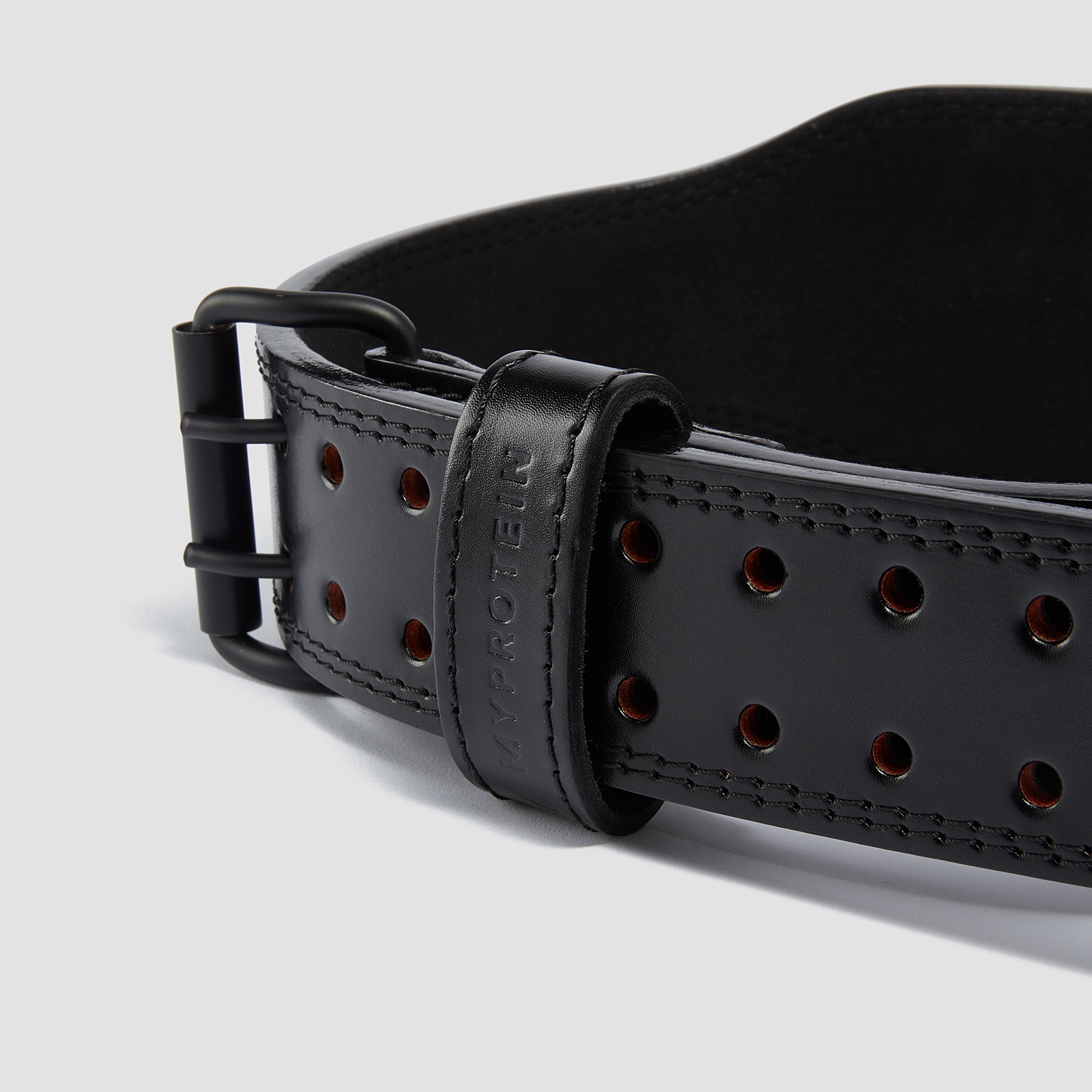 Myprotein Premium Leather Lifting Belt - Black