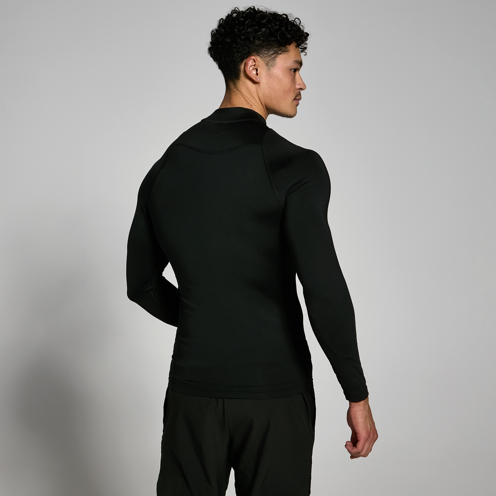 MP Men's Training High Neck Long Sleeve Baselayer - Black