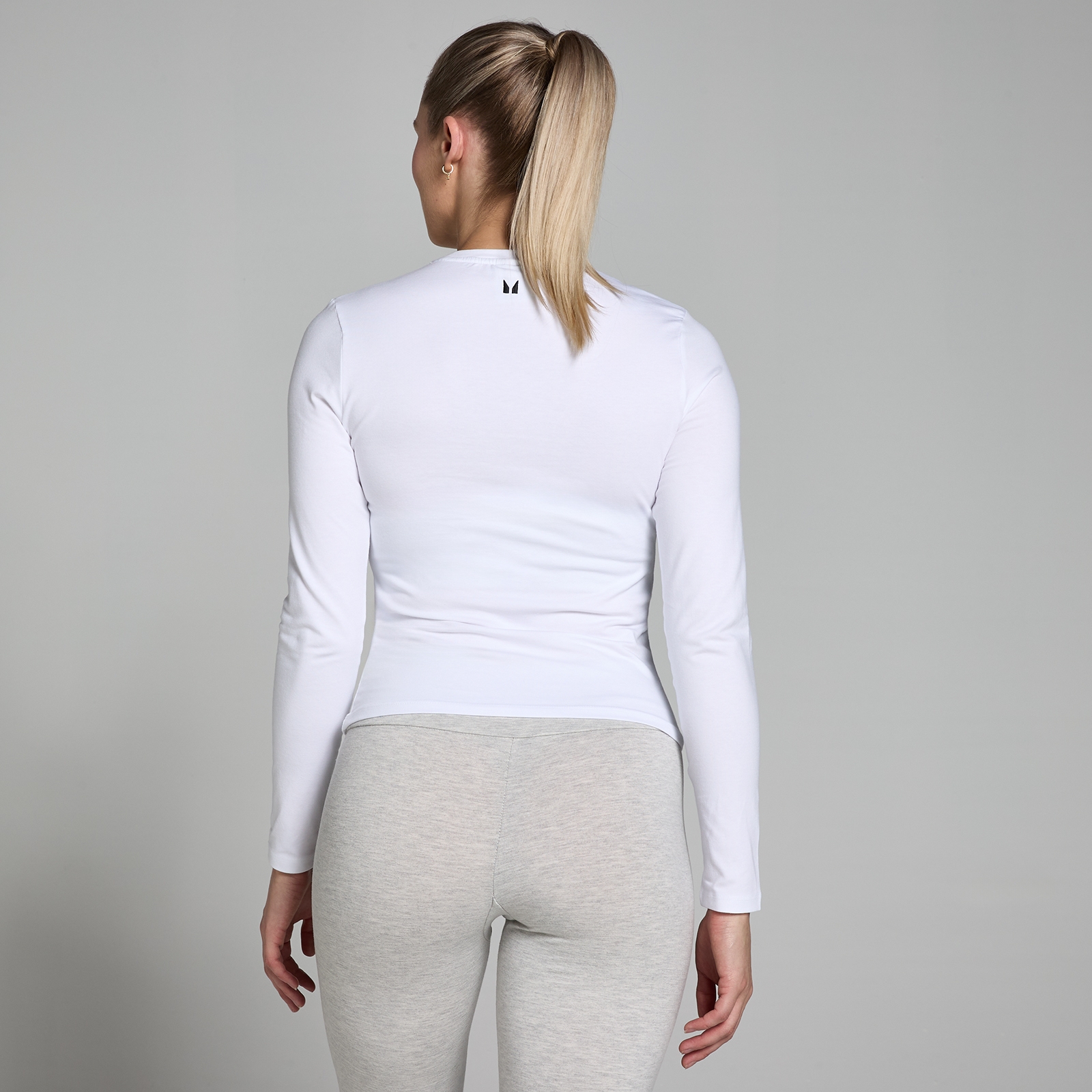 MP Women's Basics Body Fit Long Sleeve T-Shirt - White