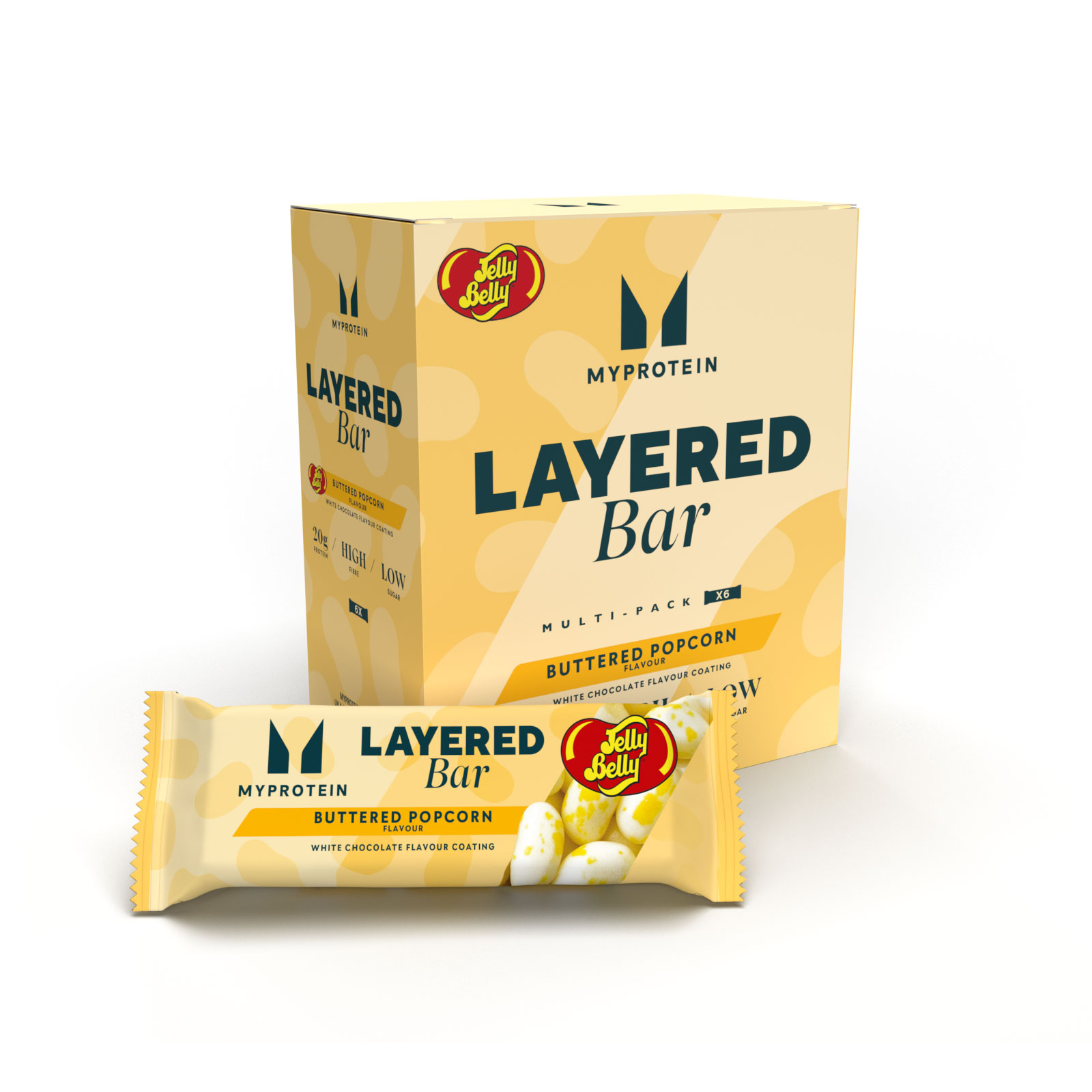 Layered Bar �C Jelly Belly? Buttered Popcorn