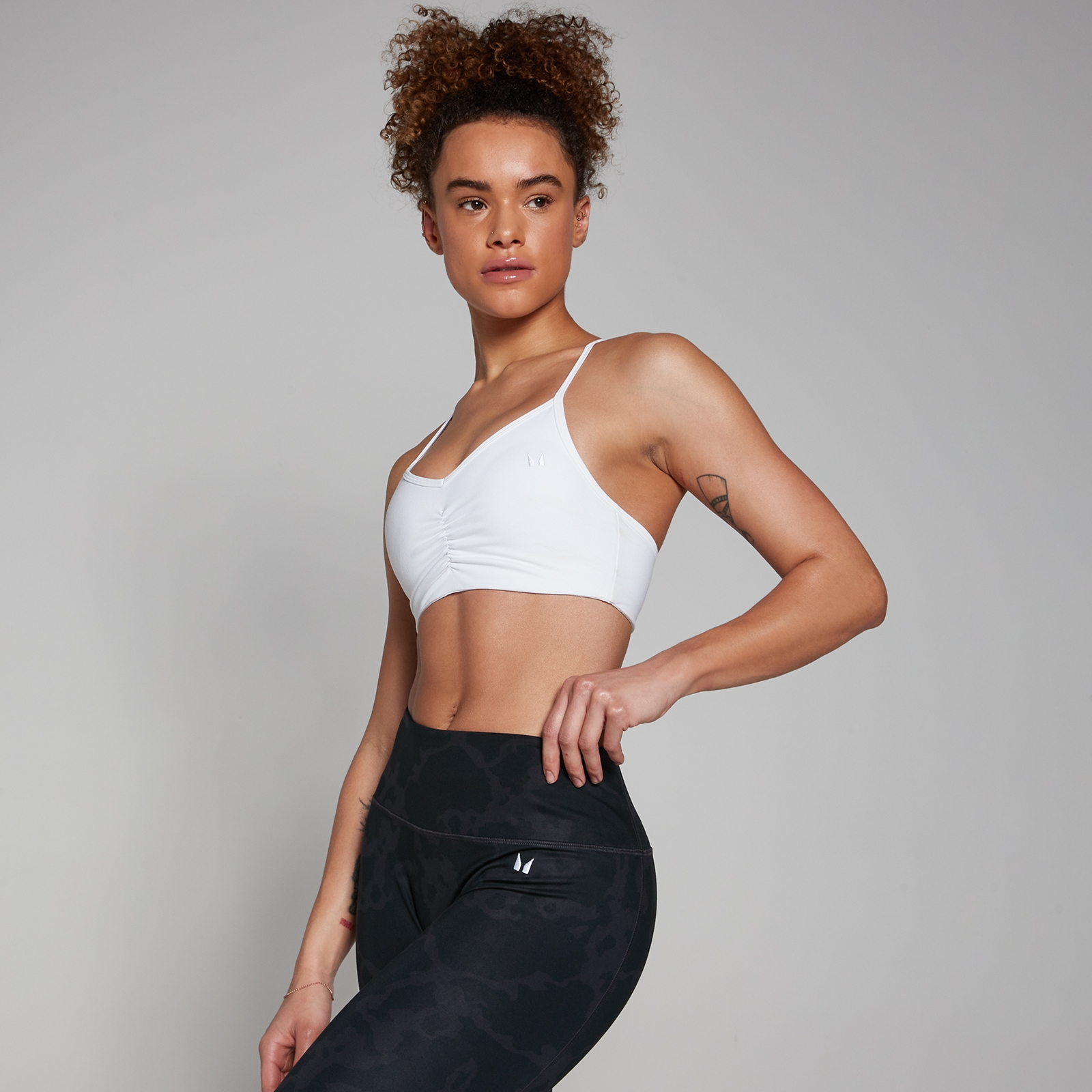 MP Women's Tempo Abstract Sports Bra - Marine Blue