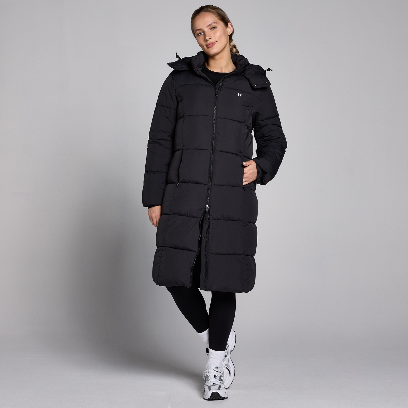 MP Women's Long Padded Puffer Jacket - Espresso