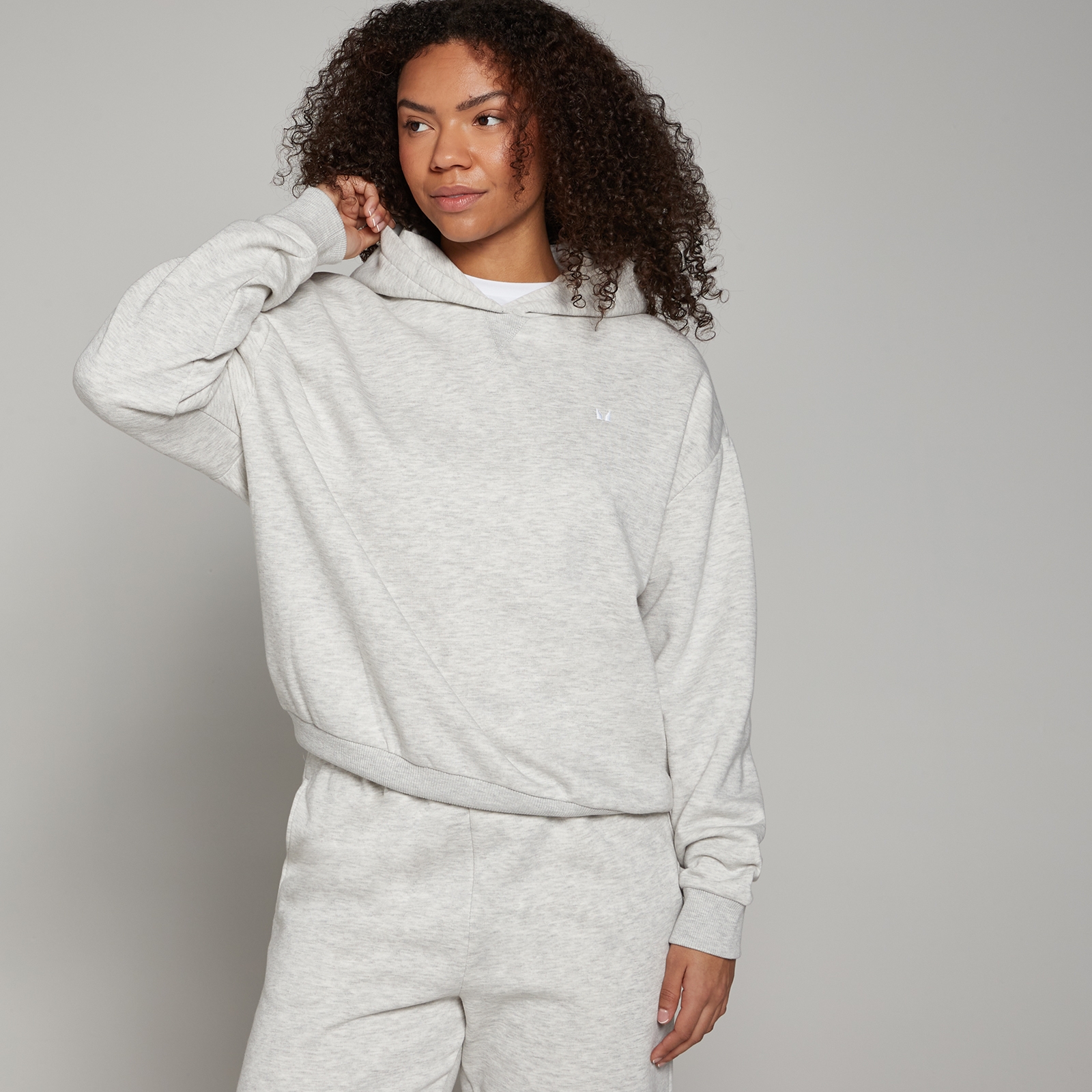 MP Women's Basics Oversized Hoodie - Light Grey Marl