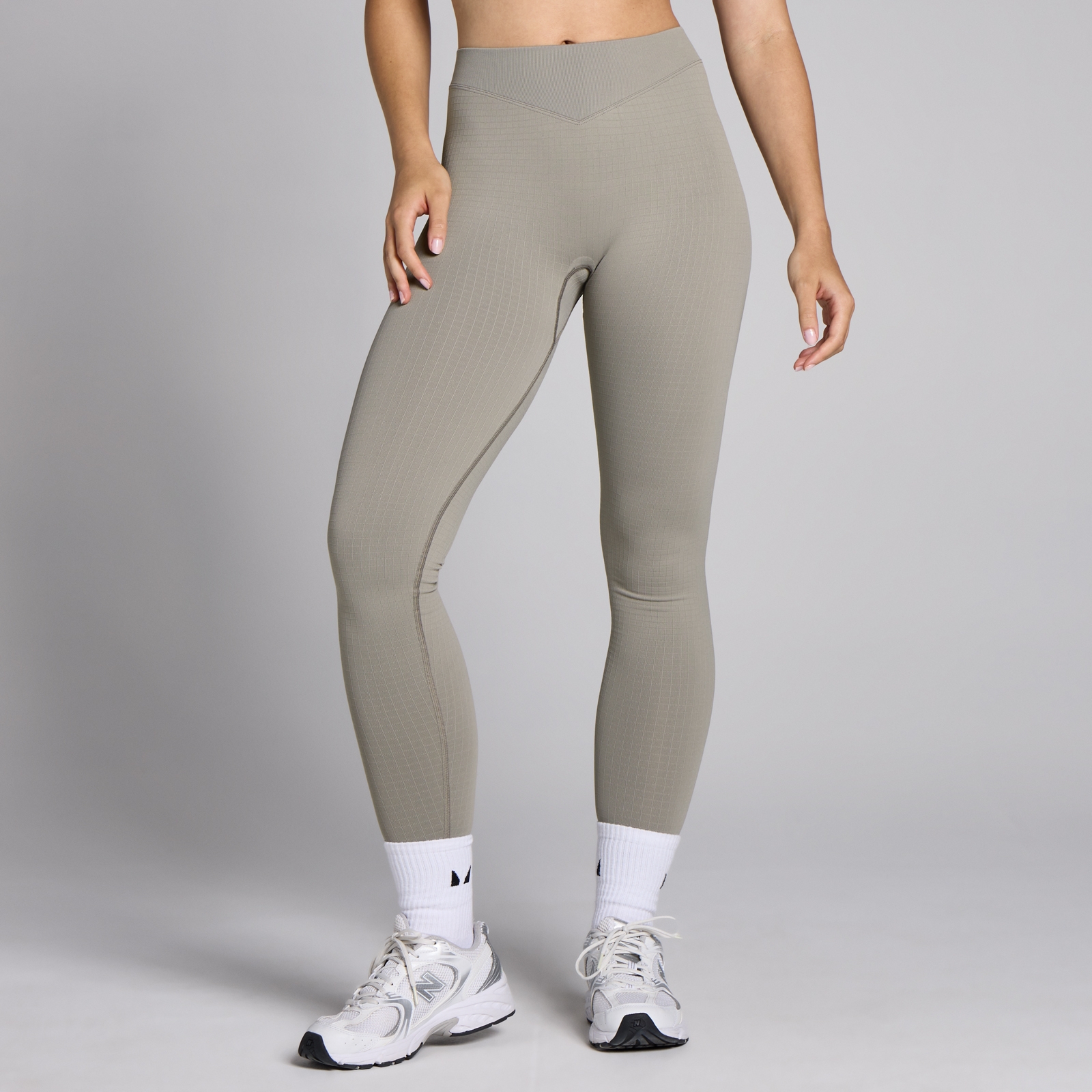 MP Women's Lifestyle Waffle Seamless Leggings - Clay
