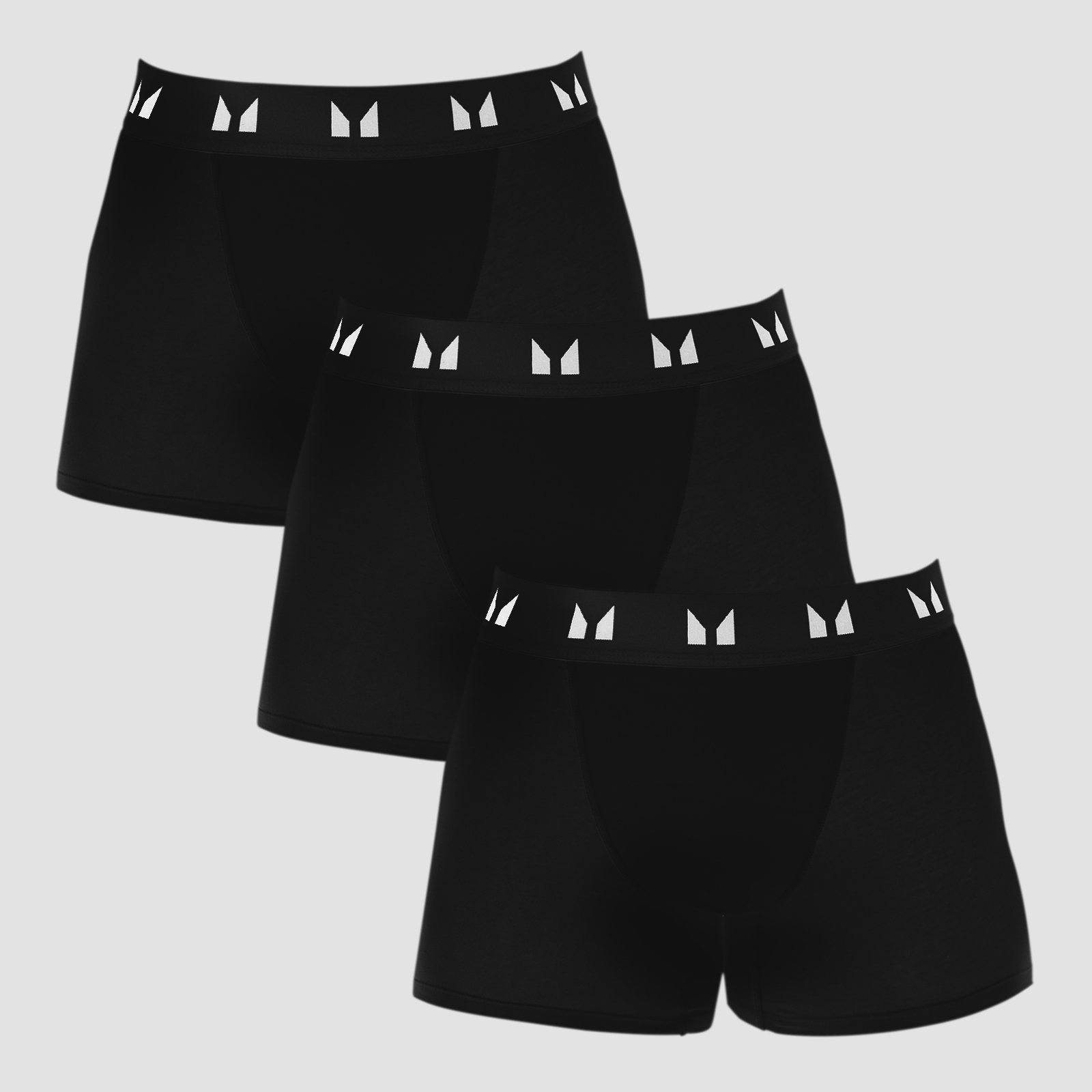 Men's Cotton Boxers (3 Pack) - Black