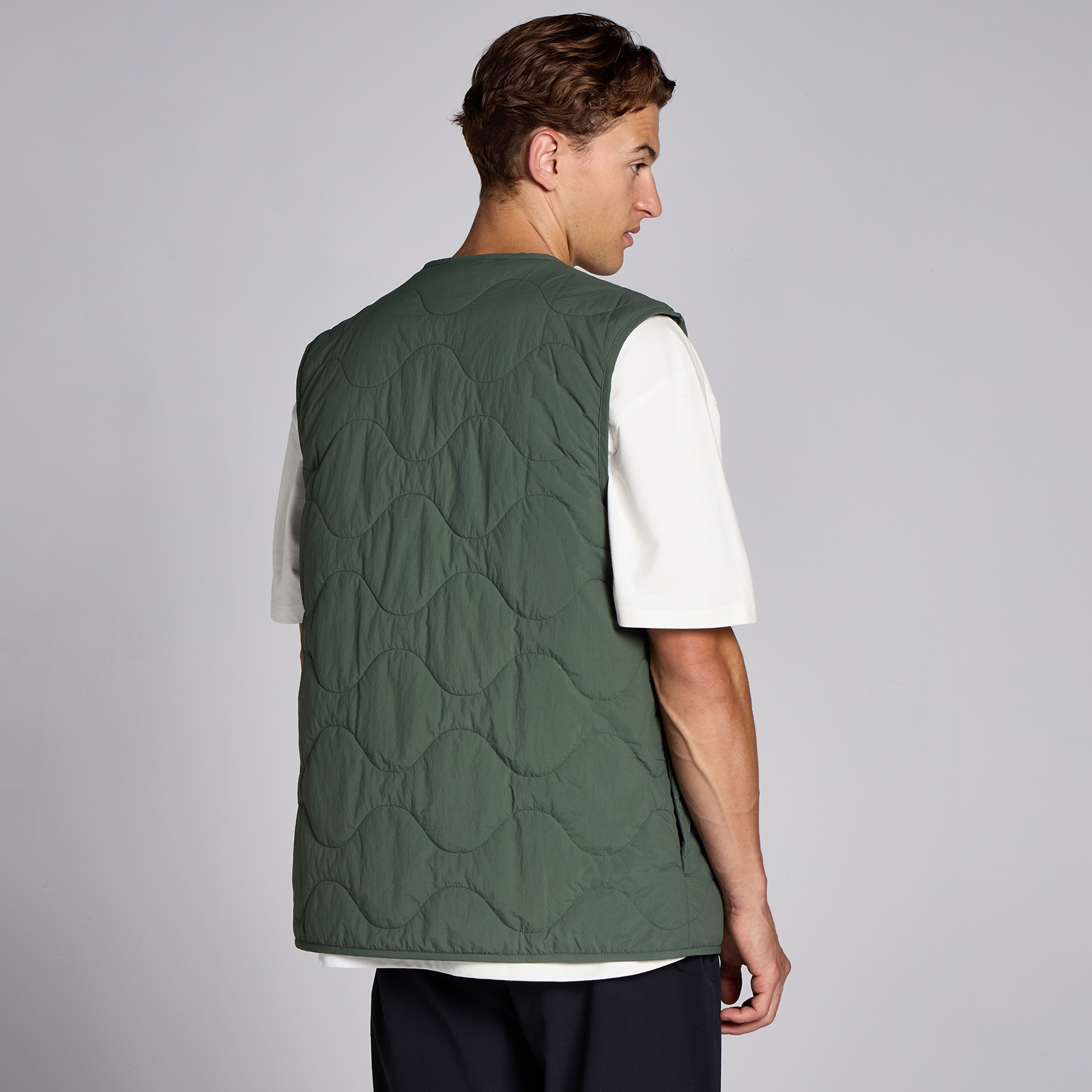 MP Men's Lifestyle Diamond Gilet - Thyme