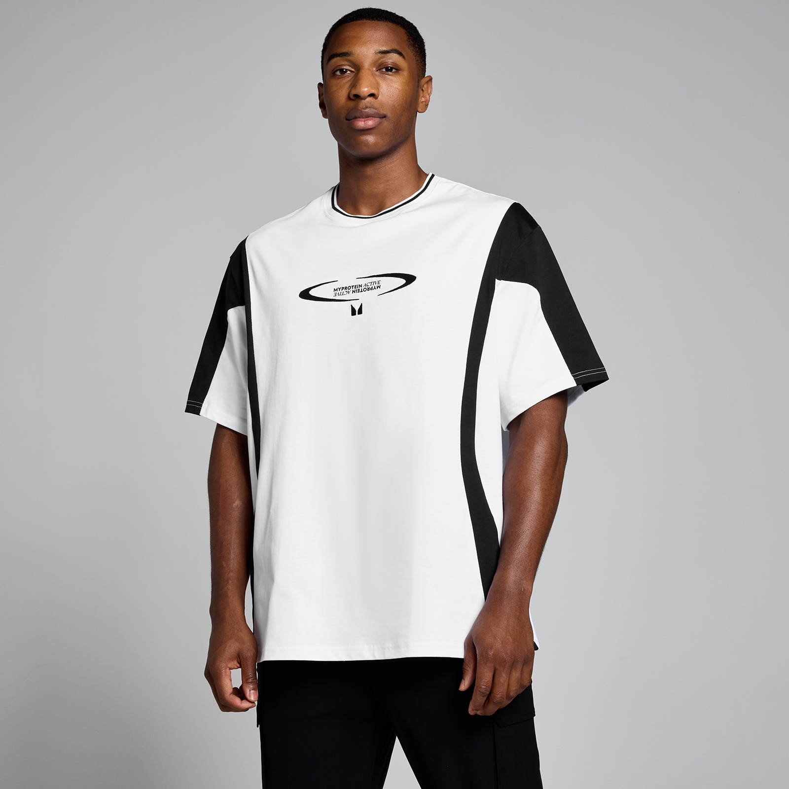 MP Men's Tempo Contrast Retro Oversized T-Shirt - White