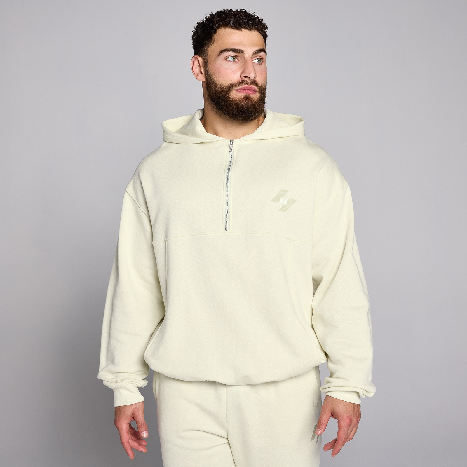 MP Men's Tempo 1/4 Zip Hoodie - Barley Green