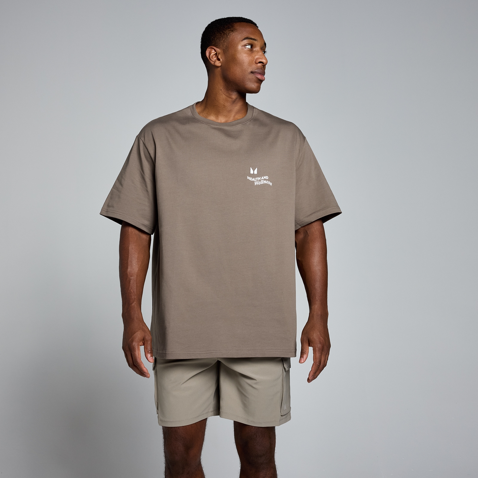 MP Men's Health & Wellness Graphic Oversized T-Shirt - Cashmere