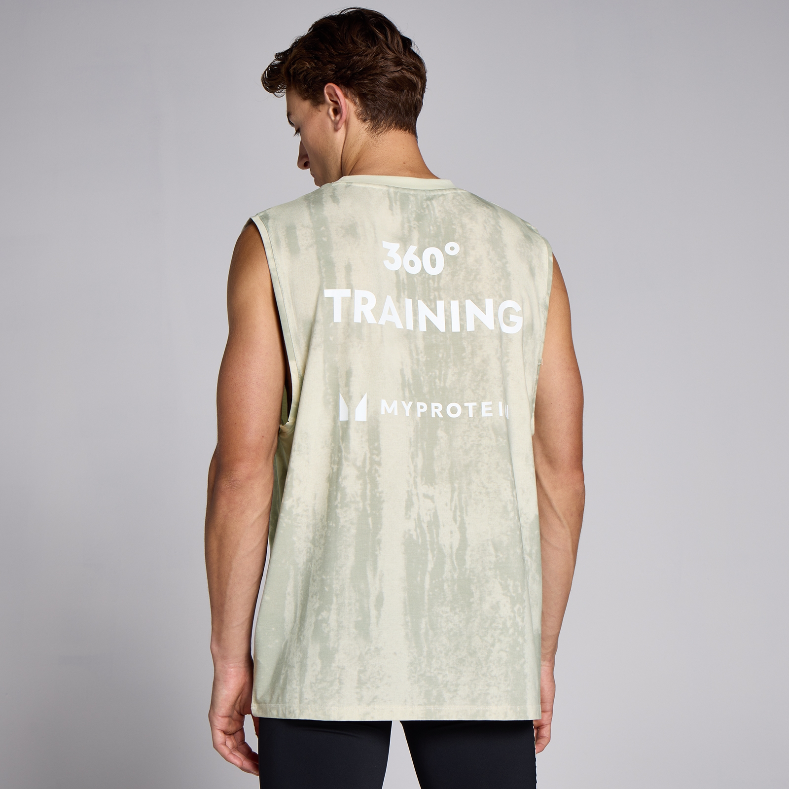 MP Men's Tempo Dropped Arm Hole Tank - Barley Green