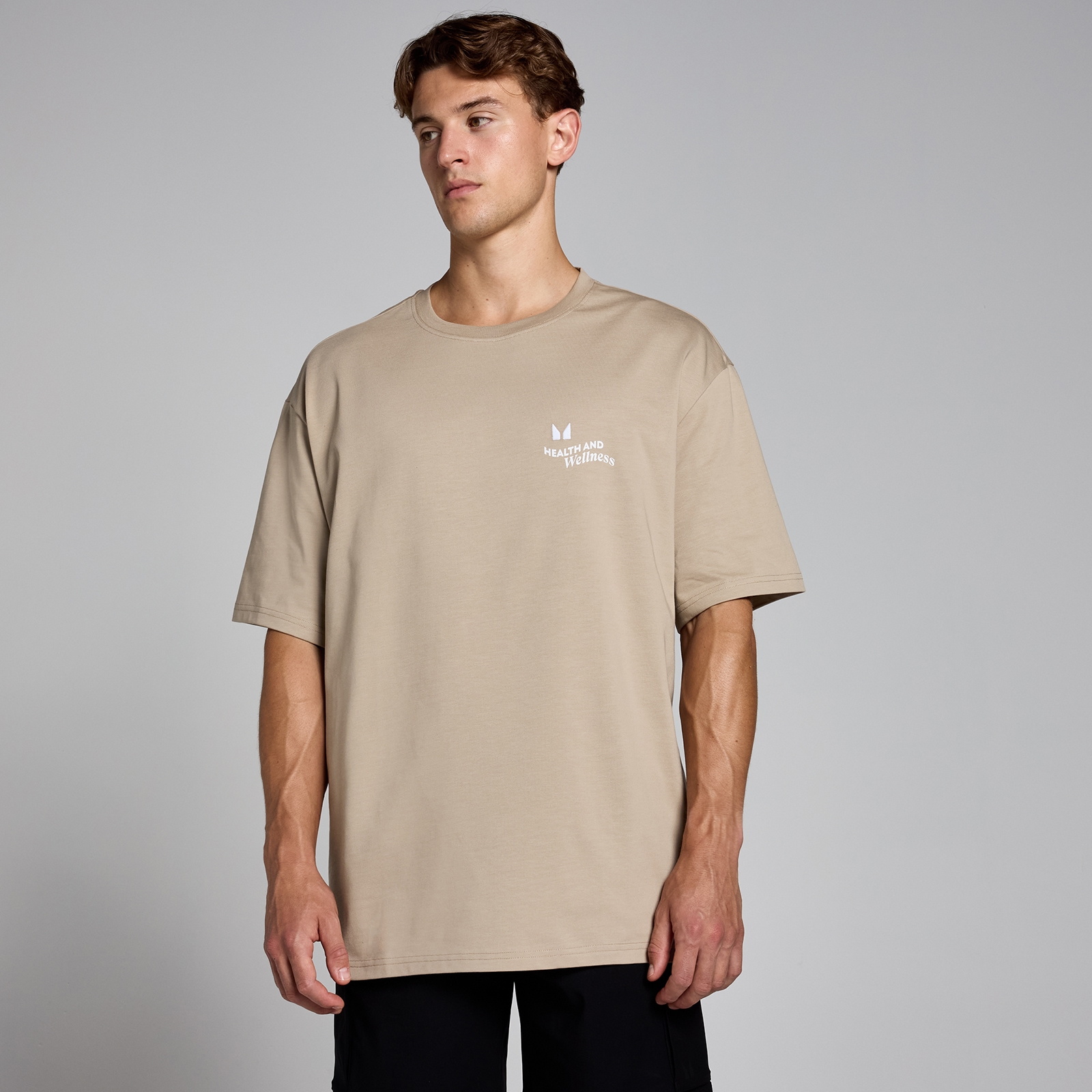 MP Men's Health & Wellness Graphic Oversized T-Shirt - Cashmere