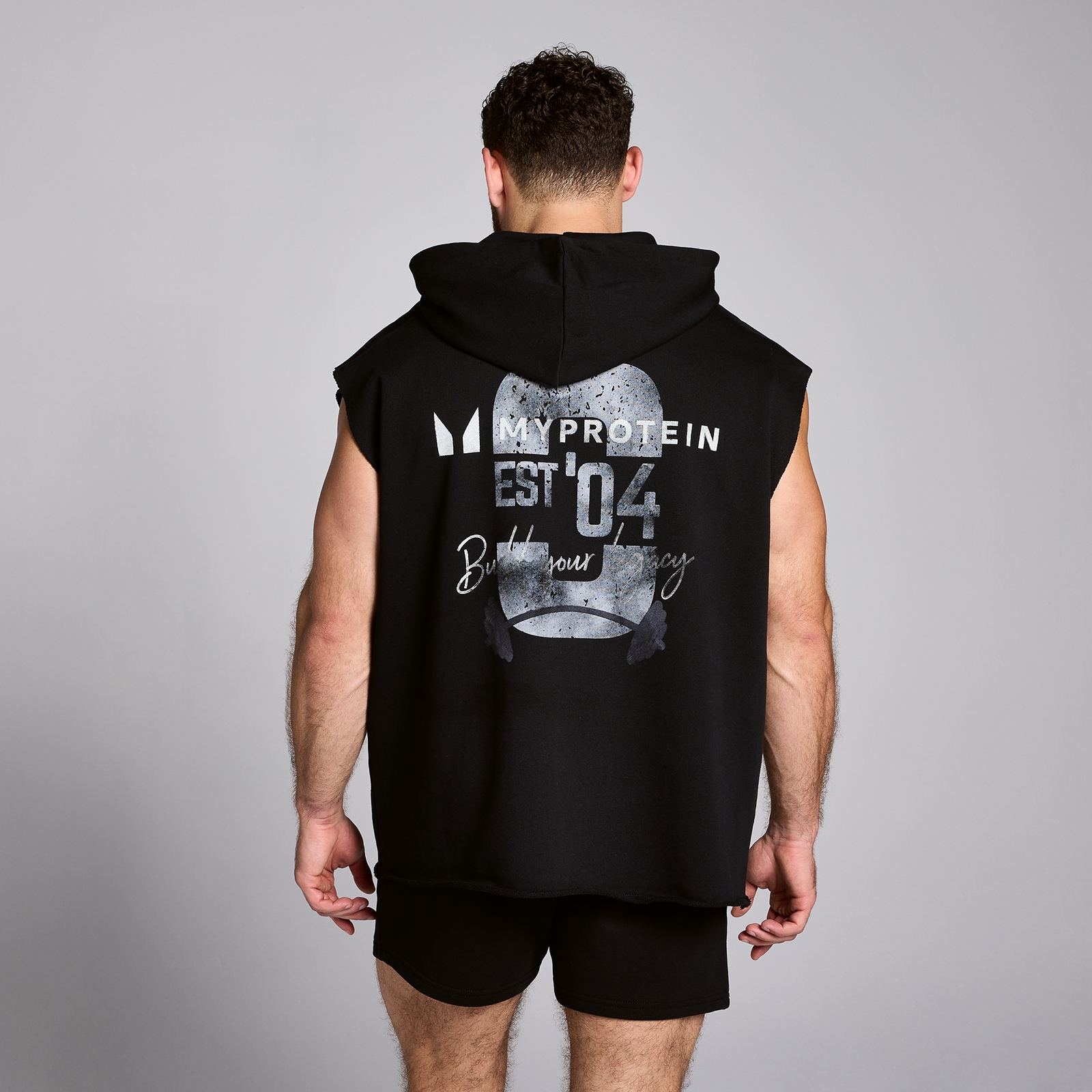 MP Men's Origin Graphic Hooded Vest - Black