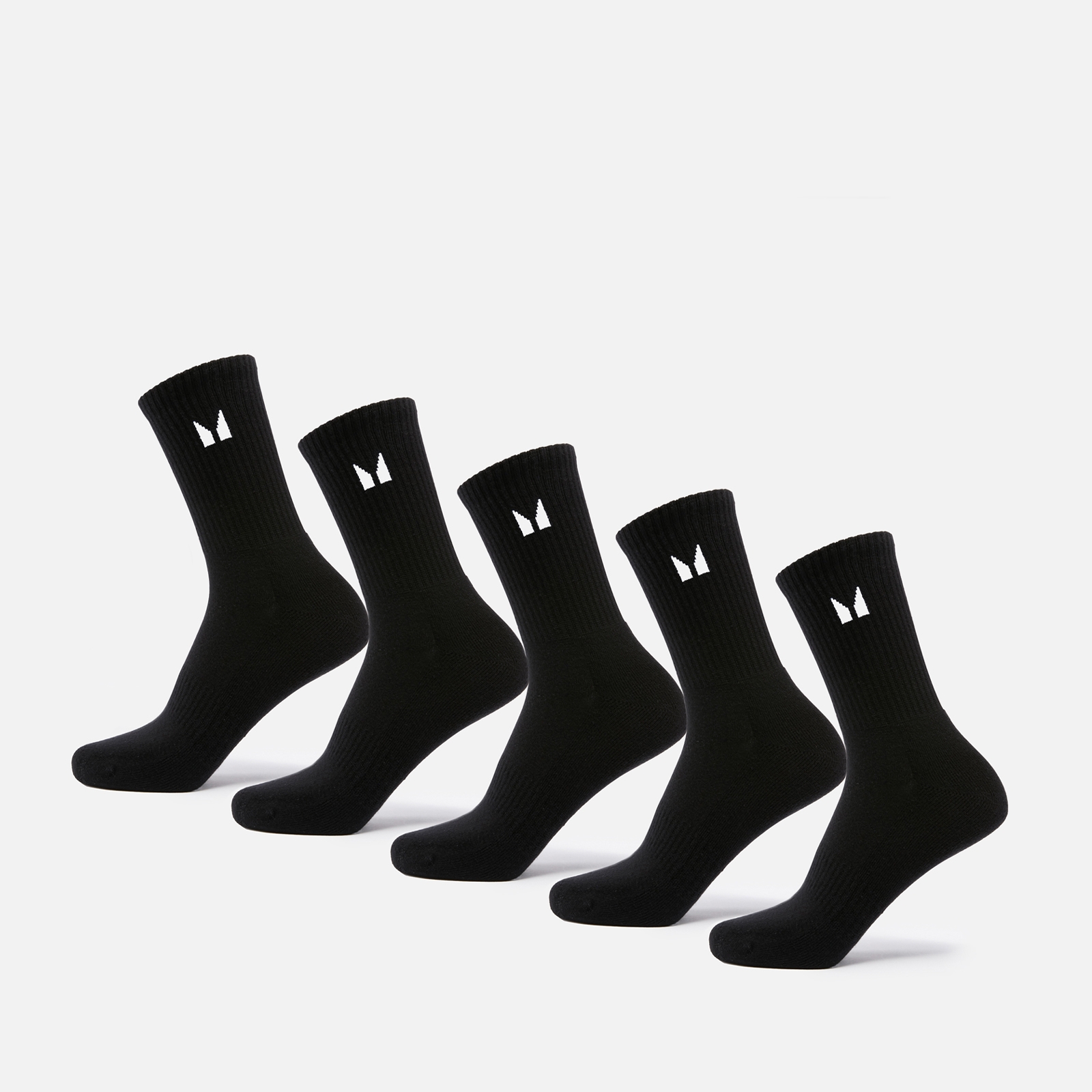 MP Unisex Crew Socks (5 Pack) - Black