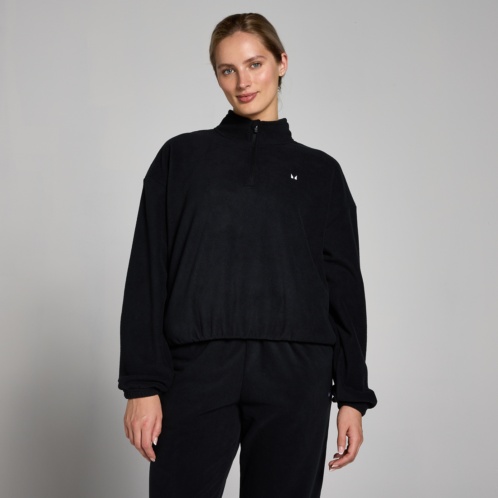 MP Women's Funnel Neck 1/4 Zip Fleece - Black