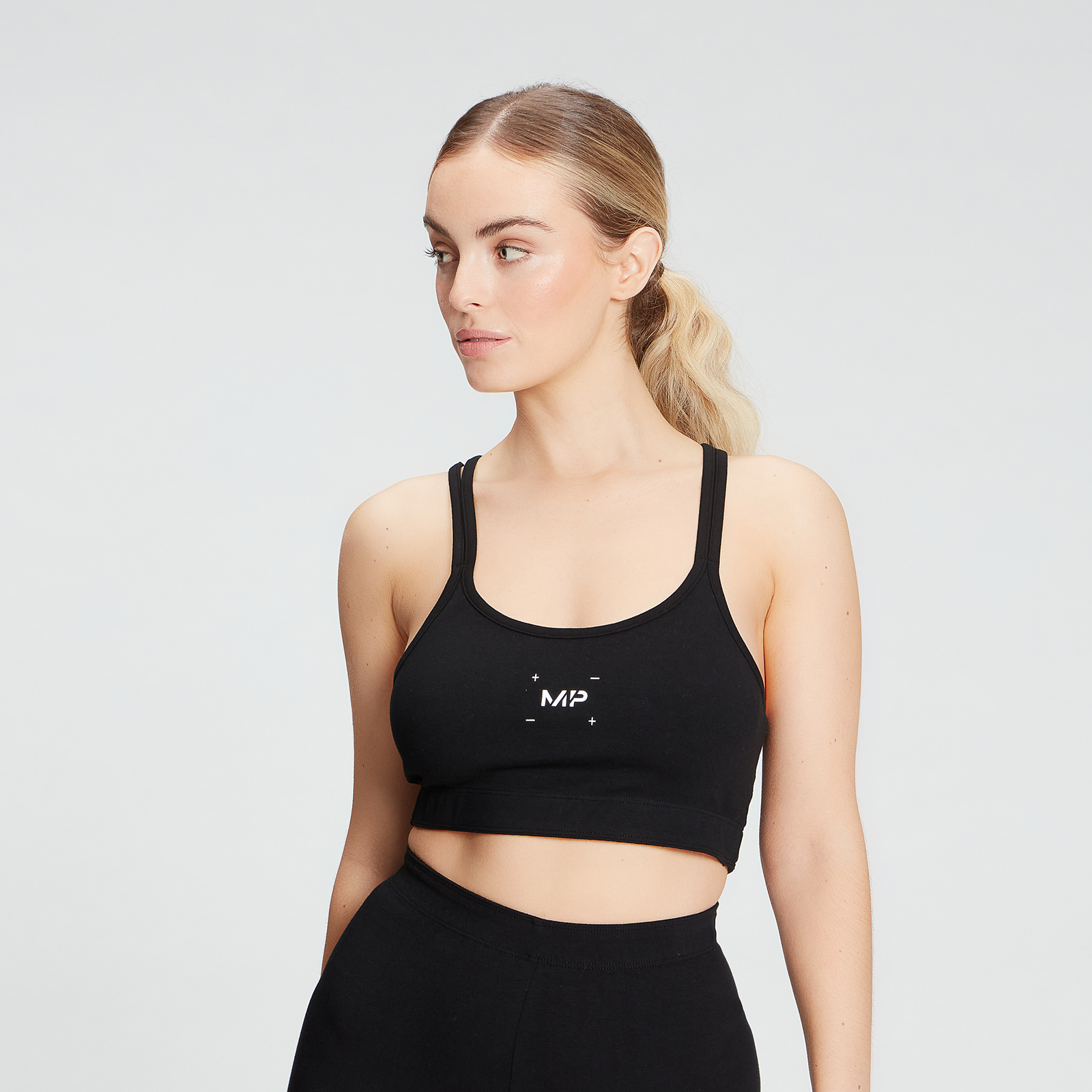 MP Women's Central Graphic Bra - Black