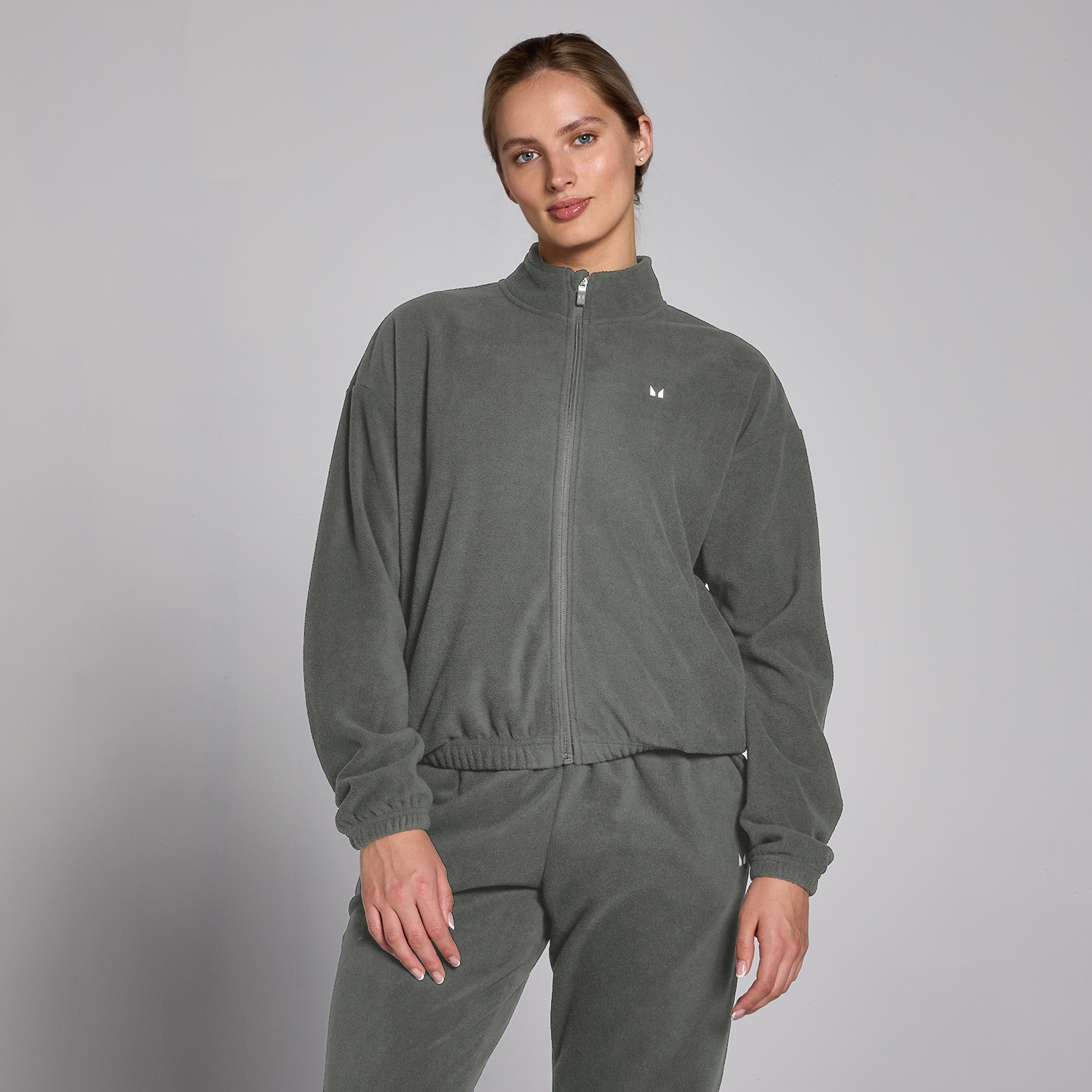 MP Women's Zip Through Fleece Jacket - Gunmetal