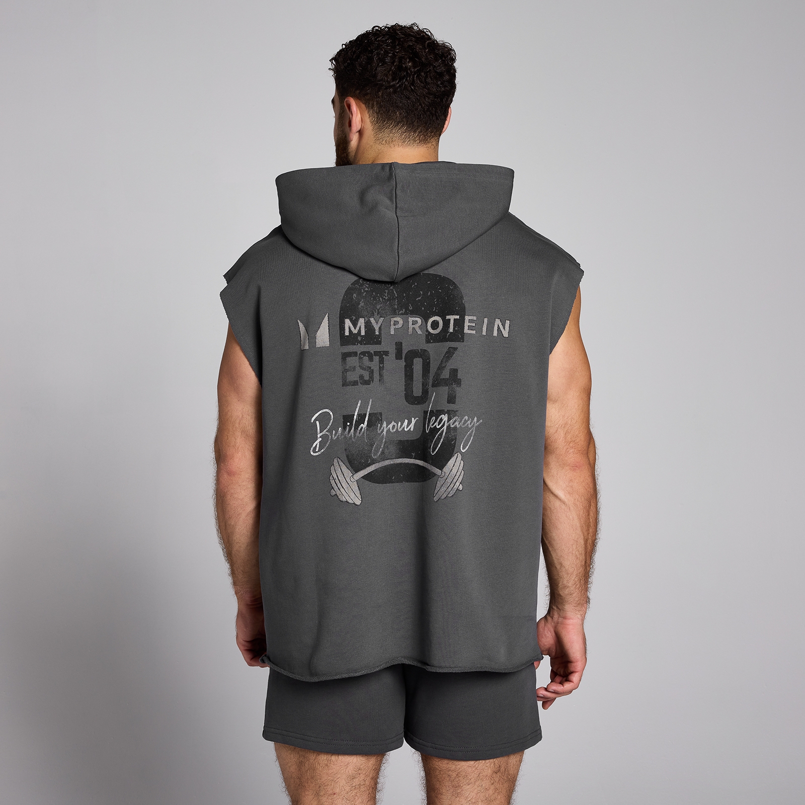 MP Men's Origin Graphic Hooded Vest - Black