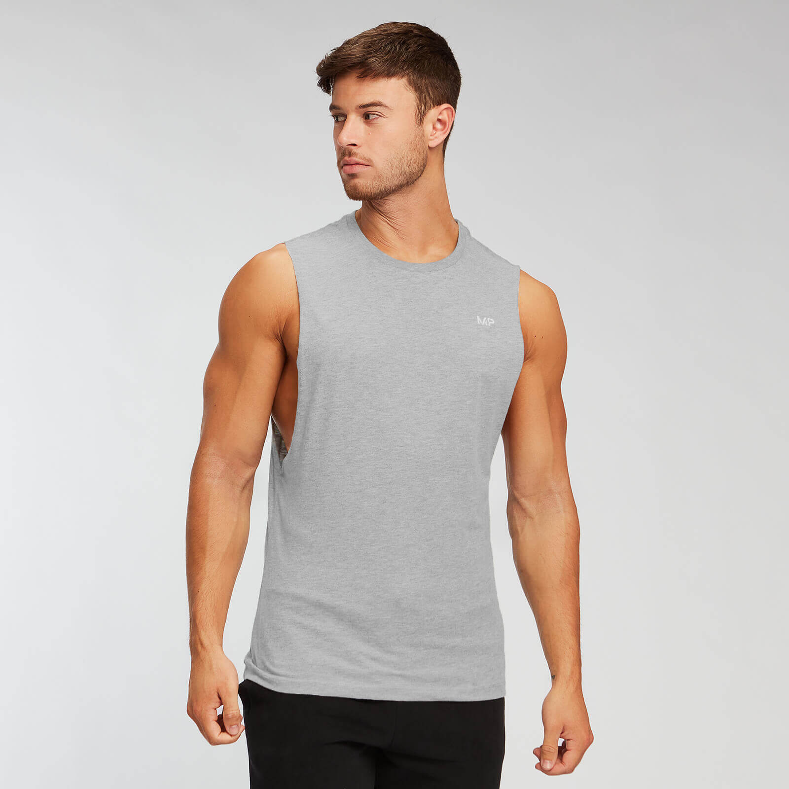 MP Men's Rest Day Drop Armhole Tank - Classic Grey Marl