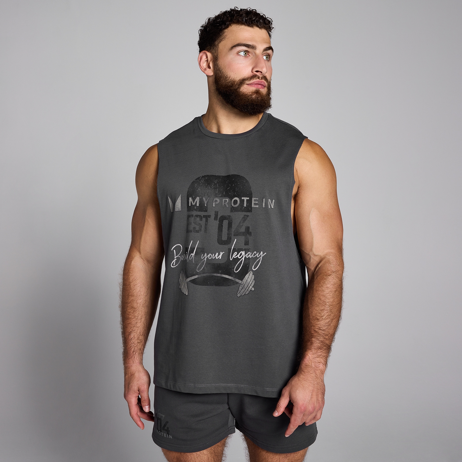 MP Men's Origin Graphic Vest - Washed Grey