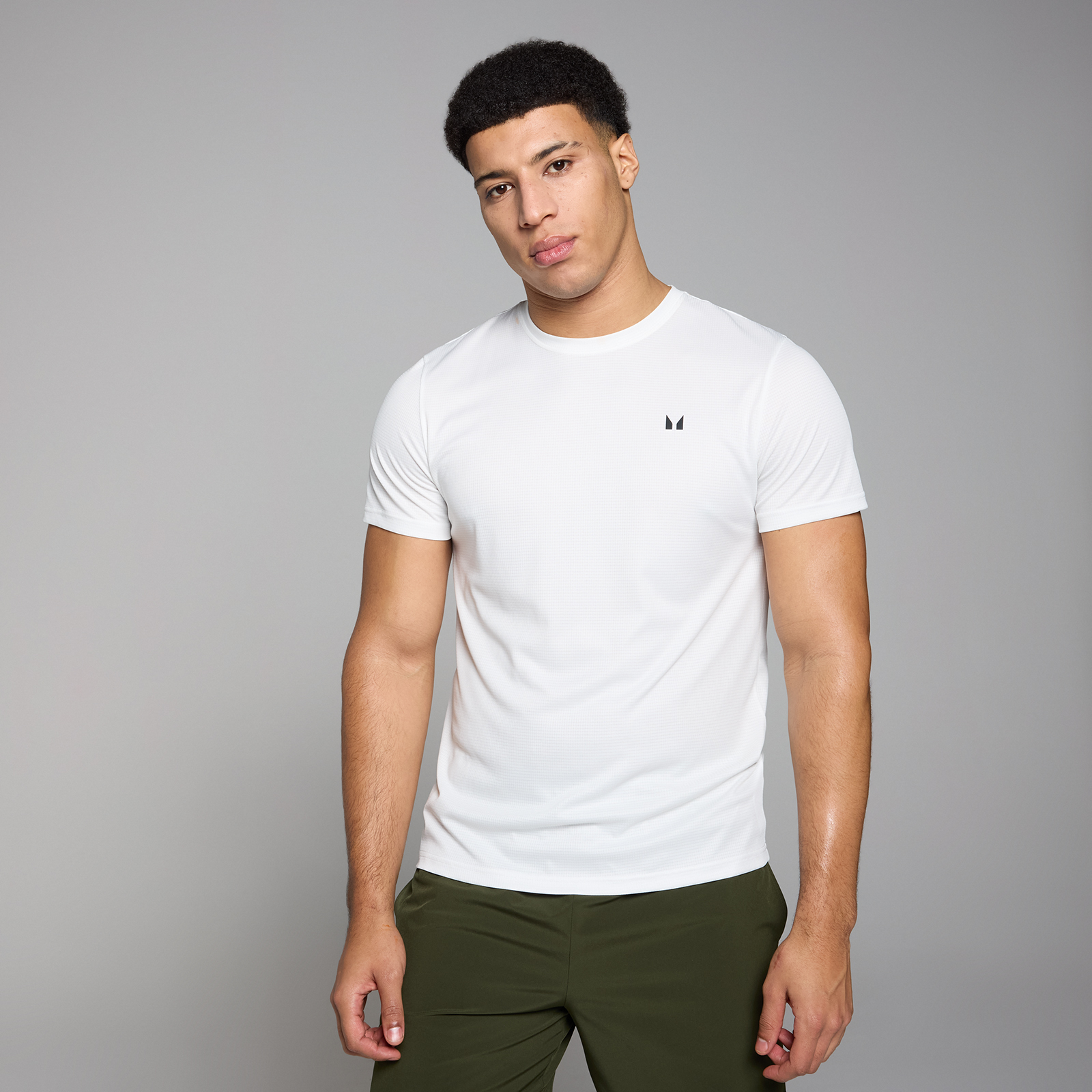 MP Men's Grid Training T-Shirt - White