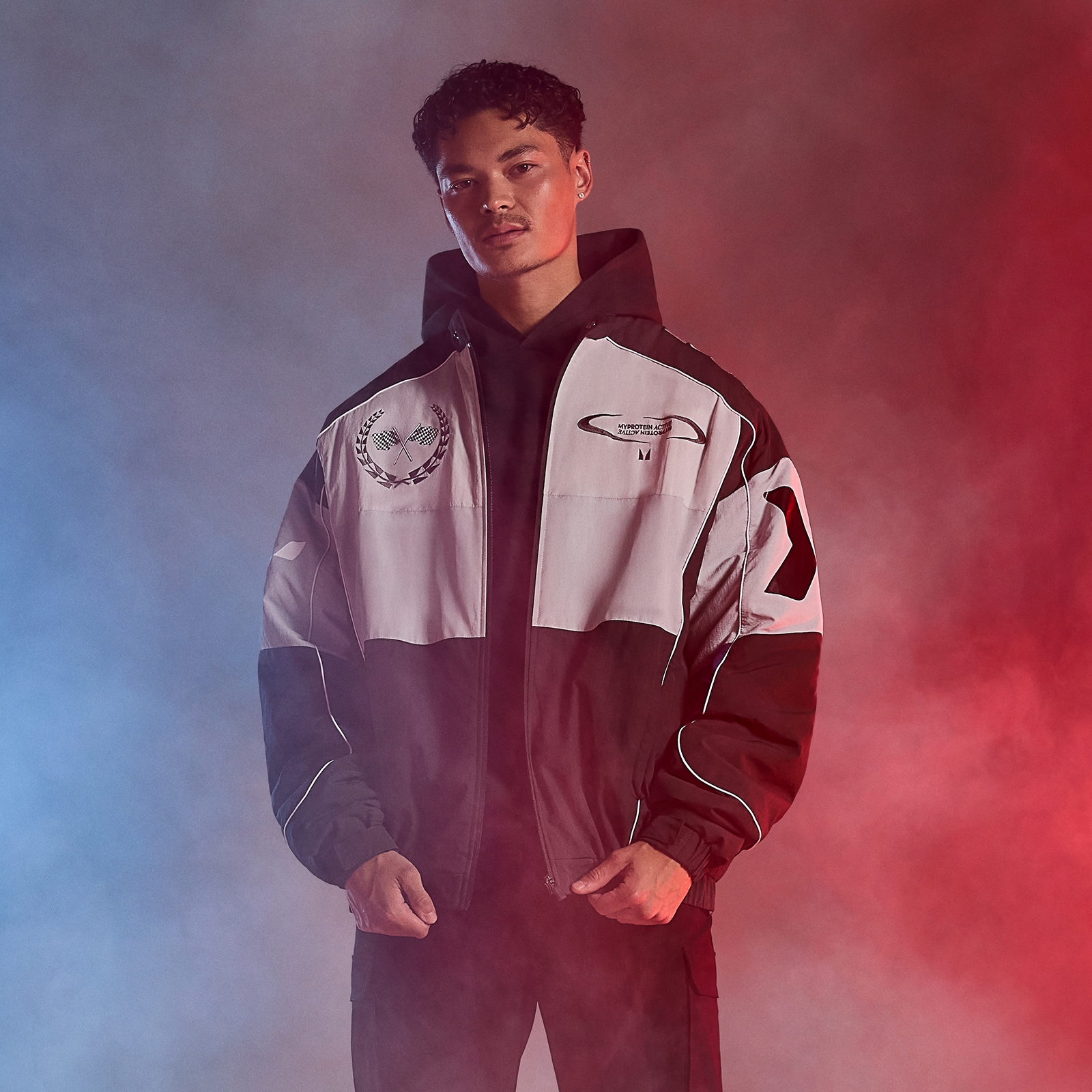 MP Men's Racing Bomber Jacket – Black