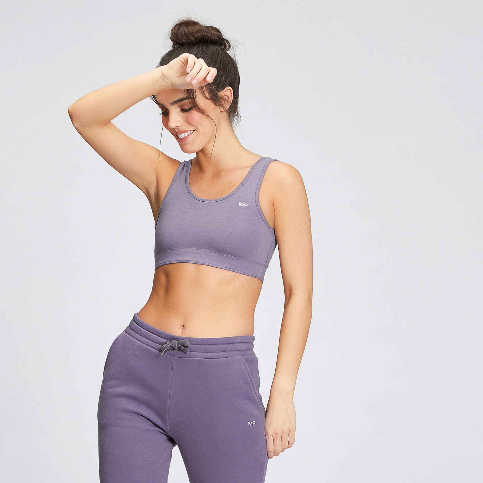 MP Women's Rest Day Wide Strap Sports Bra - Grey Marl