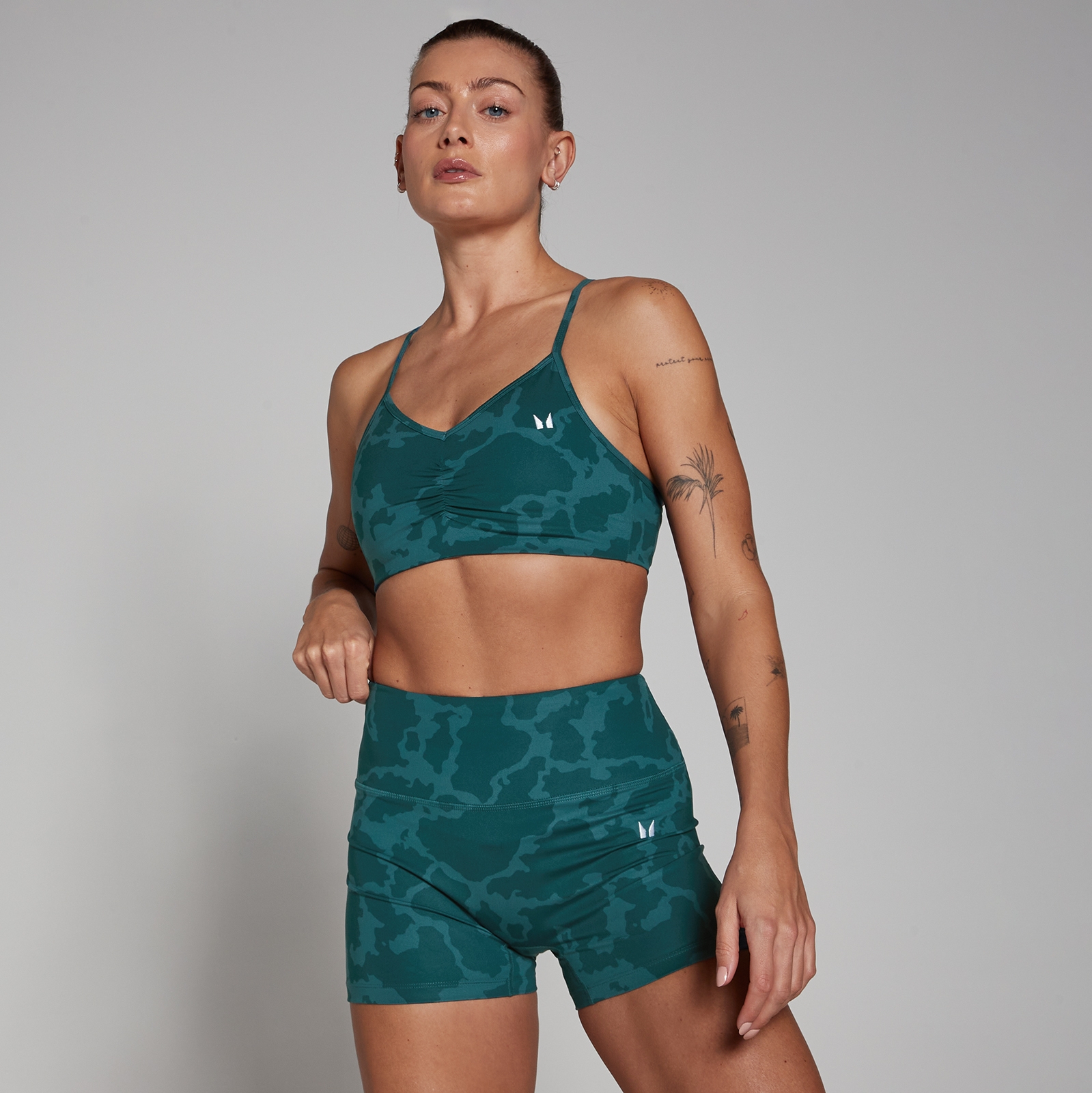 MP Women's Tempo Abstract Sports Bra - Marine Blue